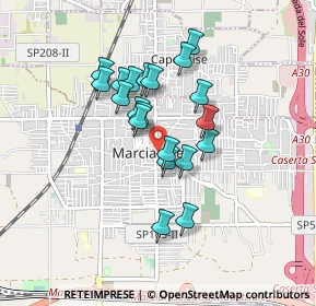 Mappa Via F De Felice, 81025 Marcianise CE, Italia (0.7425)