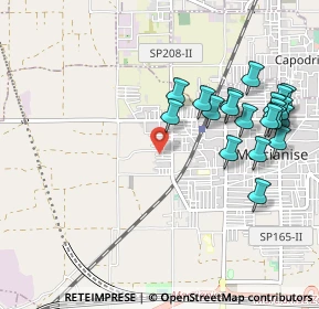 Mappa Via Pistoia, 81025 Marcianise CE, Italia (1.1835)