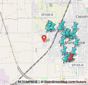 Mappa Via Siena, 81025 Marcianise CE, Italia (1.078)