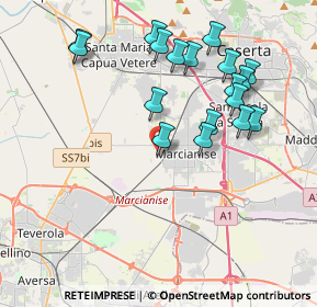 Mappa Via Pistoia, 81025 Marcianise CE, Italia (4.265)