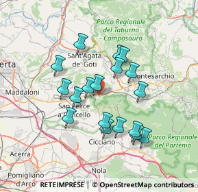 Mappa Via dei Ciliegi, 82011 Forchia BN, Italia (6.56667)