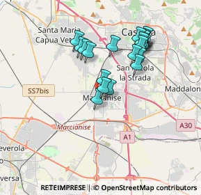 Mappa Via Francesco Petrarca, 81025 Marcianise CE, Italia (3.5205)