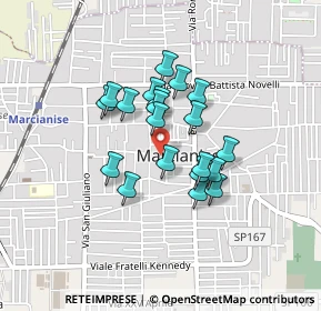 Mappa Via Francesco Petrarca, 81025 Marcianise CE, Italia (0.3385)