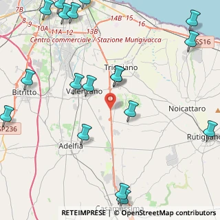 Mappa Strada Comunale Marrone, 70010 Capurso BA, Italia (6.51167)
