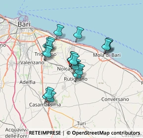 Mappa Via Viscigliole, 70016 Noicàttaro BA, Italia (5.87)