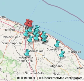Mappa Via Viscigliole, 70016 Noicàttaro BA, Italia (9.74941)