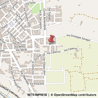 Mappa Via madre teresa di calcutta, 70042 Noicàttaro, Bari (Puglia)