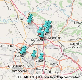 Mappa Viale Evangelista, 81025 Marcianise CE, Italia (6.19364)