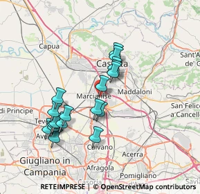 Mappa Viale Evangelista, 81025 Marcianise CE, Italia (7.01111)