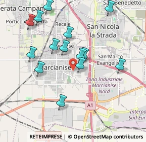 Mappa Viale Evangelista, 81025 Marcianise CE, Italia (2.09357)