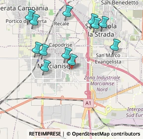 Mappa Viale Evangelista, 81025 Marcianise CE, Italia (2.21083)