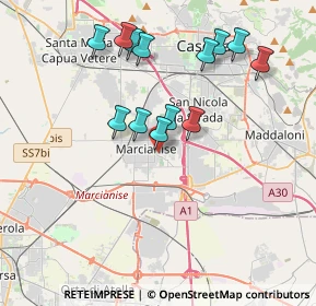 Mappa Via Monte Matese, 81025 Marcianise CE, Italia (3.89231)