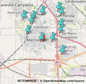 Mappa Via Monte Matese, 81025 Marcianise CE, Italia (2.08417)