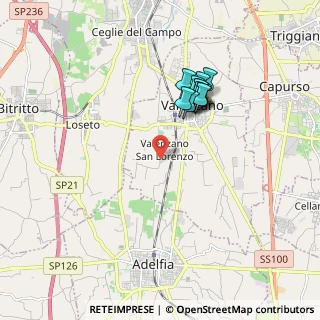 Mappa Strada Comunale Le Lamie, 70010 Valenzano BA, Italia (1.6925)