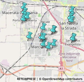 Mappa Via Guglielmo Marconi, 81025 Marcianise CE, Italia (2.0935)