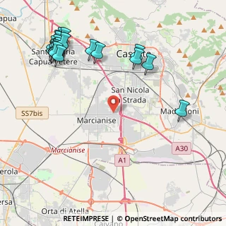 Mappa Via F.lli Rosselli, 81020 Capodrise CE, Italia (5.9305)