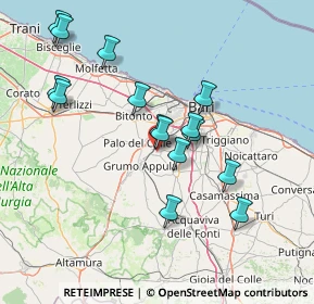 Mappa SP 90, 70020 Bitetto BA, Italia (15.14867)