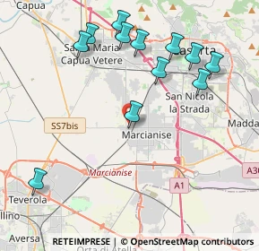 Mappa Via Vittorio Pisani, 81025 Marcianise CE, Italia (4.79167)