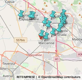 Mappa Via Vittorio Pisani, 81025 Marcianise CE, Italia (3.955)