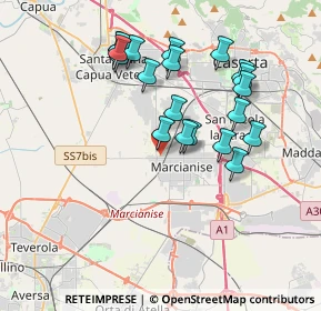 Mappa Via Vittorio Pisani, 81025 Marcianise CE, Italia (3.7905)