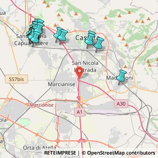 Mappa A30 Caserta - Nola - Salerno, 81020 Capodrise CE, Italia (6.24)