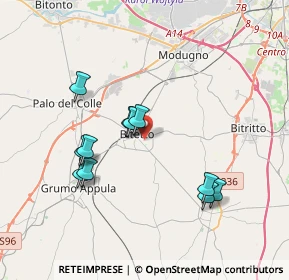 Mappa Via Salvatore Quasimodo, 70020 Bitetto BA, Italia (3.67364)