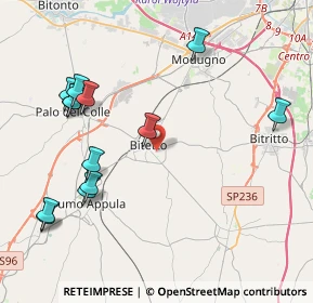Mappa Via Salvatore Quasimodo, 70020 Bitetto BA, Italia (5.04462)