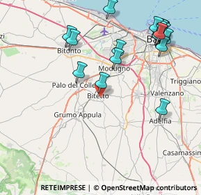 Mappa Via Salvatore Quasimodo, 70020 Bitetto BA, Italia (10.652)