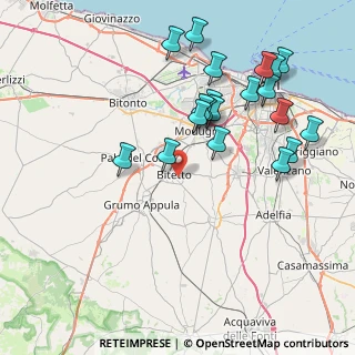 Mappa Via Salvatore Quasimodo, 70020 Bitetto BA, Italia (9.091)