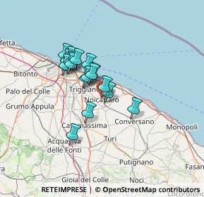 Mappa Via Crocecchia, 70016 Noicattaro BA, Italia (10.87944)