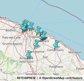 Mappa Via Crocecchia, 70016 Noicàttaro BA, Italia (10.77333)