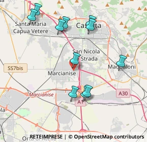 Mappa Via Aldo Moro, 81025 Marcianise CE, Italia (4.46091)