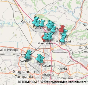 Mappa Via Luigi Salzano, 81025 Marcianise CE, Italia (5.98842)