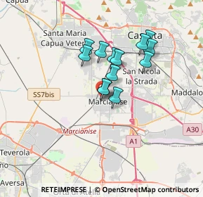 Mappa Via Luigi Salzano, 81025 Marcianise CE, Italia (2.73923)