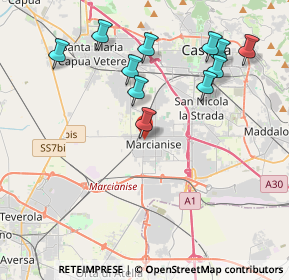 Mappa Via Luigi Salzano, 81025 Marcianise CE, Italia (4.49818)