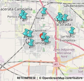 Mappa Via Giuseppe Garibaldi, 81025 Marcianise CE, Italia (1.97)