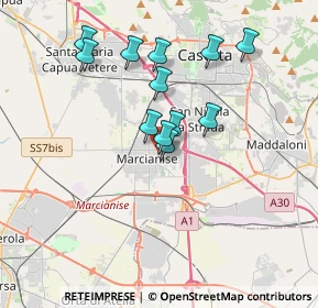 Mappa Via Giuseppe Garibaldi, 81025 Marcianise CE, Italia (3.33417)