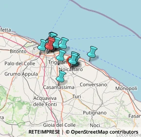 Mappa Via Pietro Nenni, 70016 Noicattaro BA, Italia (9.738)