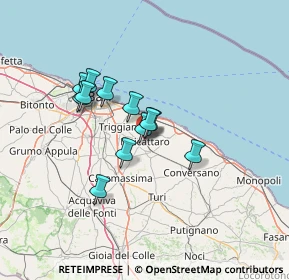 Mappa Via Pietro Nenni, 70016 Noicattaro BA, Italia (10.59667)