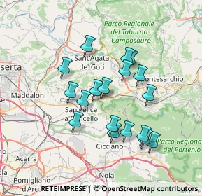 Mappa Forchia, 82011 Forchia BN, Italia (6.65167)