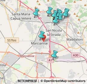 Mappa Via Madonna della Libera, 81010 Marcianise CE, Italia (4.555)