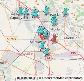 Mappa Via Madonna della Libera, 81010 Marcianise CE, Italia (3.65643)