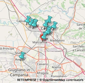 Mappa Via della Madonna Libera, 81025 Marcianise CE, Italia (5.69091)