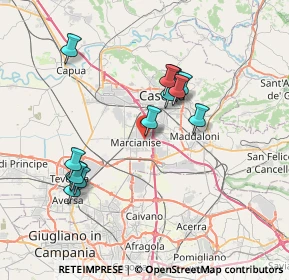 Mappa Via della Madonna Libera, 81025 Marcianise CE, Italia (7.47077)