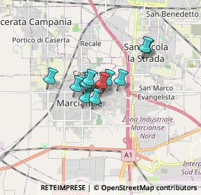 Mappa Via Madonna della Libera, 81025 Marcianise CE, Italia (1.06667)