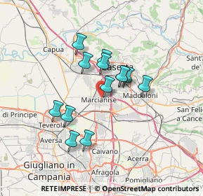 Mappa Via Giulio Foglia, 81025 Marcianise CE, Italia (5.81385)