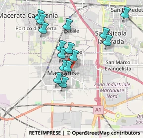 Mappa Via Giulio Foglia, 81025 Marcianise CE, Italia (1.76333)