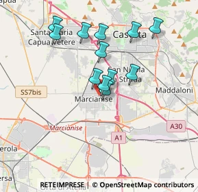 Mappa Via Giulio Foglia, 81025 Marcianise CE, Italia (3.35333)