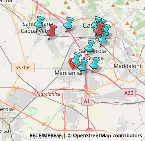 Mappa Via Giulio Foglia, 81025 Marcianise CE, Italia (3.83786)