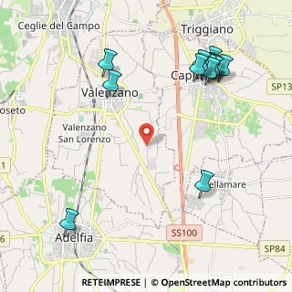 Mappa SP Valenzano, 70010 Valenzano BA, Italia (2.73846)